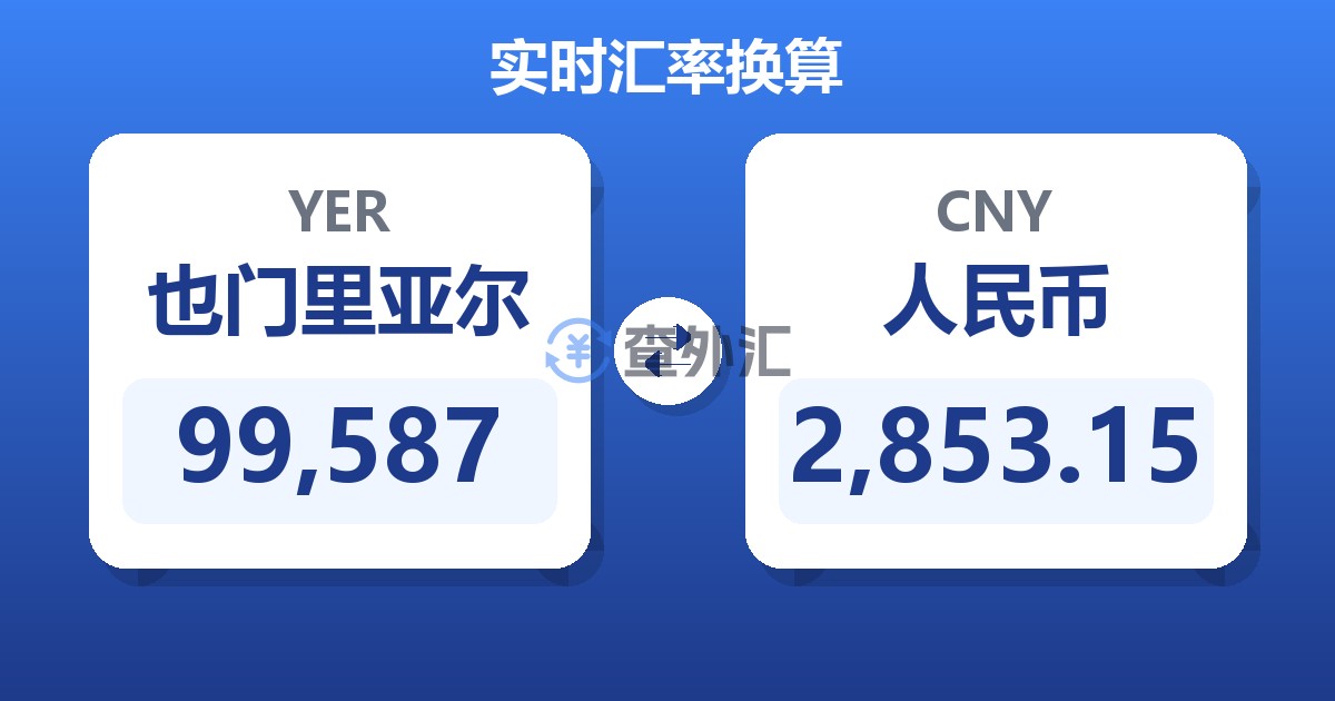 99,587也门里亚尔兑人民币