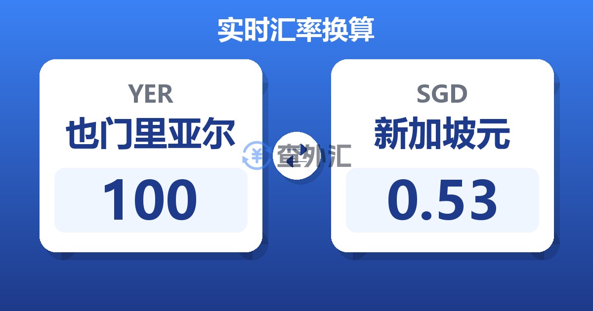 100也门里亚尔兑新加坡元