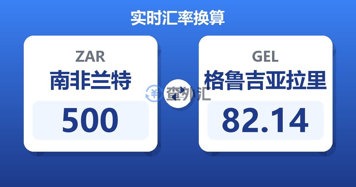 500南非兰特兑格鲁吉亚拉里