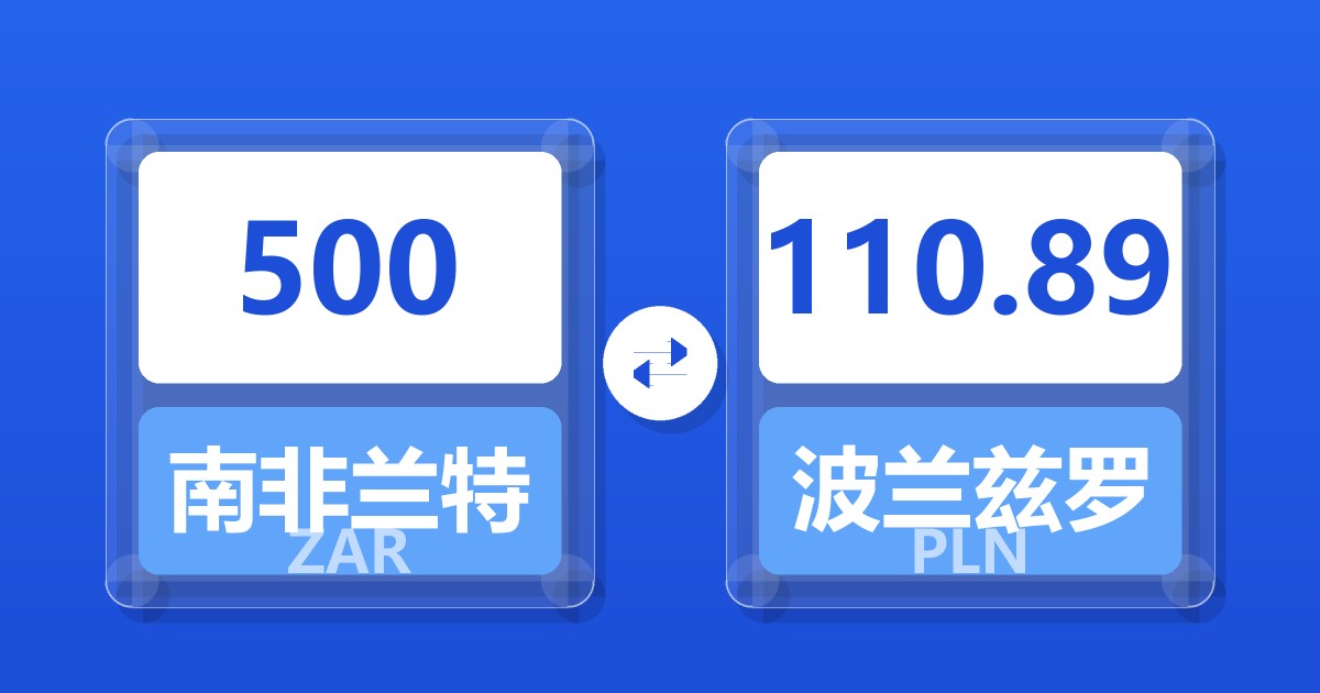 500南非兰特兑波兰兹罗提