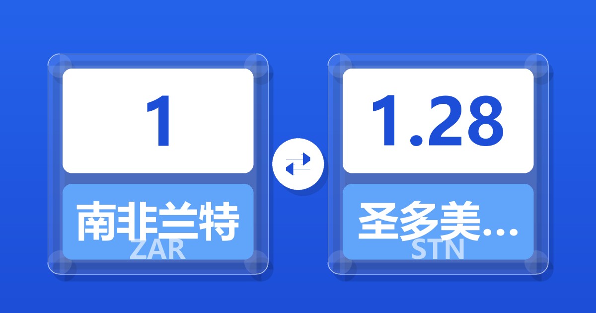 1南非兰特兑圣多美和普林西比多布拉