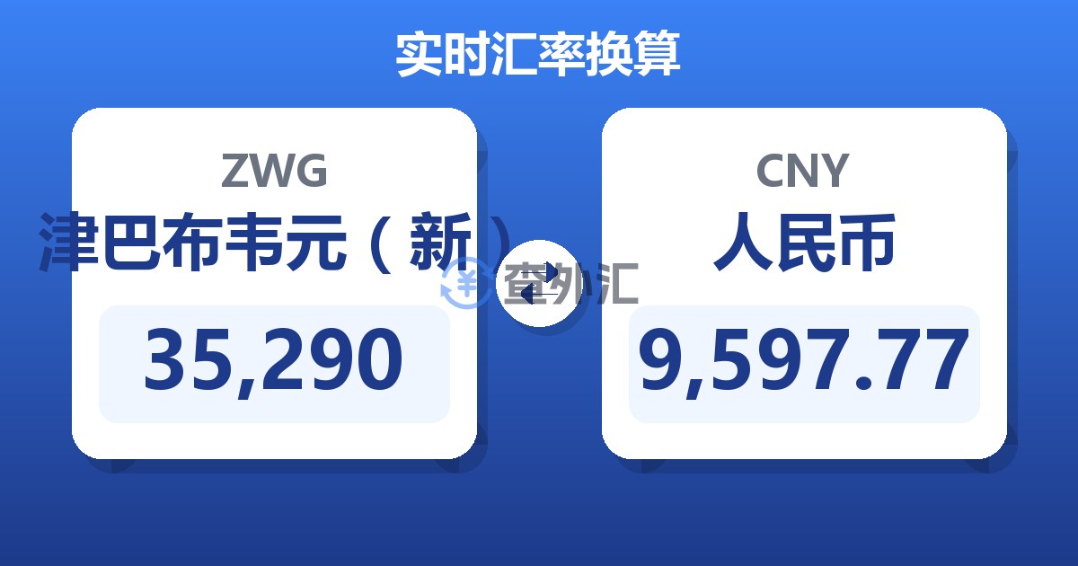 35,290津巴布韦元（新）兑人民币