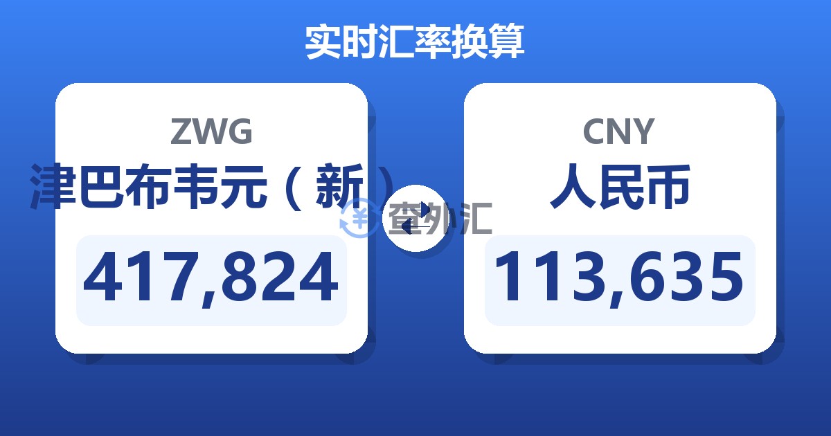 417,824津巴布韦元（新）兑人民币
