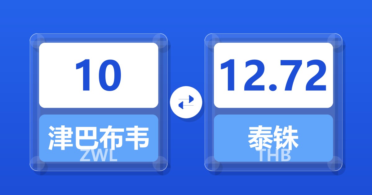 10津巴布韦元兑泰铢
