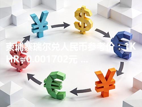 柬埔寨瑞尔兑人民币参考价：1KHR≈0.001702元 2026年04月17日