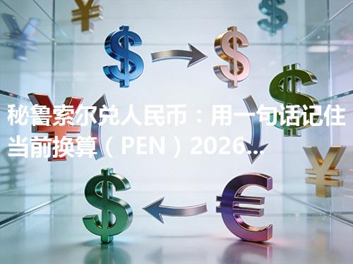 秘鲁索尔兑人民币：用一句话记住当前换算（PEN）2026年04月17日