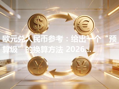 欧元兑人民币参考：给出一个“预算级”的换算方法 2026年04月20日