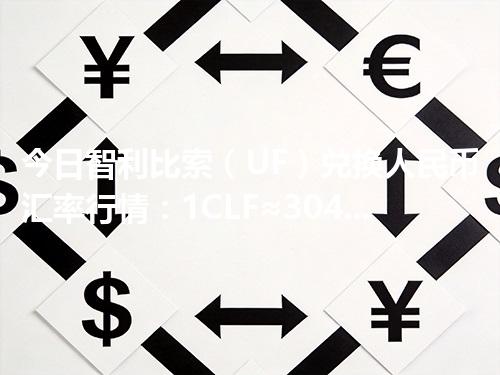 今日智利比索（UF）兑换人民币汇率行情：1CLF≈304.855105元（2026年04月20日更新）