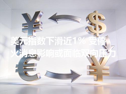 美元指数下滑近1% 受停火消息影响或面临双向压力