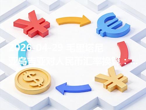 2026-04-29 毛里塔尼亚乌吉亚对人民币汇率换算：1MRU≈0.171308元（含反向换算）