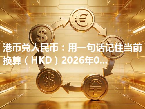 港币兑人民币：用一句话记住当前换算（HKD）2026年04月29日