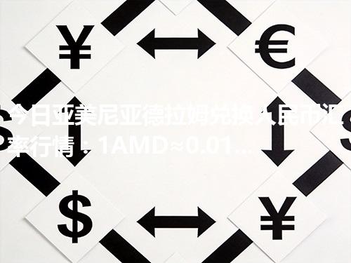 今日亚美尼亚德拉姆兑换人民币汇率行情：1AMD≈0.018436元（2026年04月29日更新）