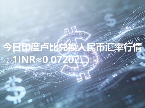 今日印度卢比兑换人民币汇率行情：1INR≈0.072026元（2026年05月02日更新）