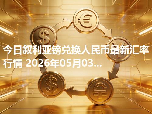 今日叙利亚镑兑换人民币最新汇率行情 2026年05月03日