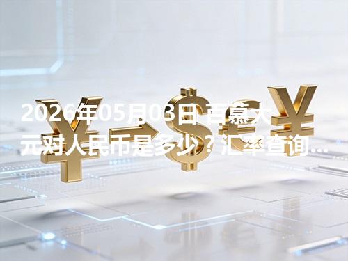 2026年05月03日 百慕大元对人民币是多少？汇率查询与换算公式（BMD）