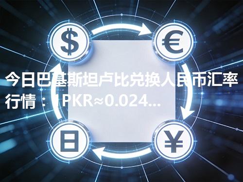 今日巴基斯坦卢比兑换人民币汇率行情：1PKR≈0.024506元（2026年05月04日更新）