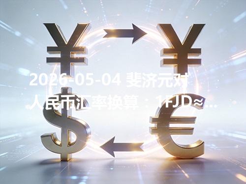 2026-05-04 斐济元对人民币汇率换算：1FJD≈3.11573元（含反向换算）