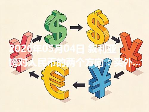 2026年05月04日 叙利亚镑对人民币的两个方向：买外币与换回人民币怎么估算