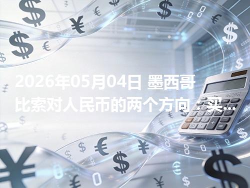 2026年05月04日 墨西哥比索对人民币的两个方向：买外币与换回人民币怎么估算