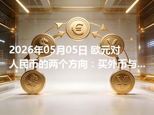 2026年05月05日 欧元对人民币的两个方向：买外币与换回人民币怎么估算