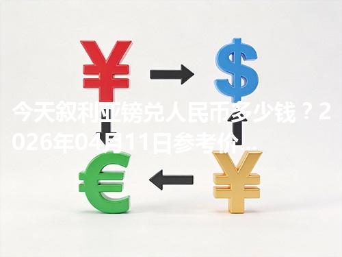 今天叙利亚镑兑人民币多少钱？2026年04月11日参考价与换算方法（SYP）