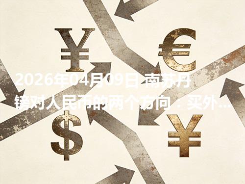 2026年04月09日 南苏丹镑对人民币的两个方向：买外币与换回人民币怎么估算