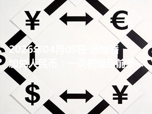 2026年04月09日 汤加潘加兑人民币：一页看懂当前参考价、影响因素与风险提示